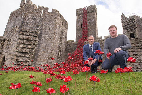 Iconic Poppy Sculpture Opens At Caernarfon Castle