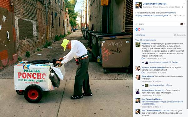 Com ajuda do Facebook, homem arrecada mais de 590 000 reais para vendedor de paletas mexicanas