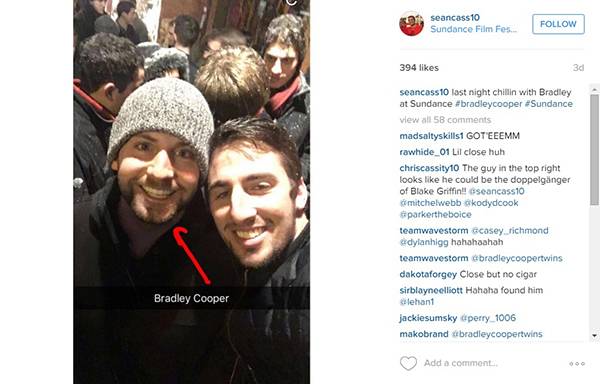 Sósia do ator Bradley Cooper provoca confusão em festival internacional de cinema