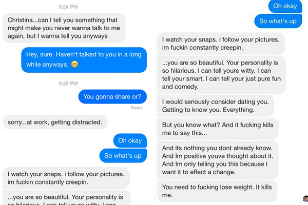 Um rapaz disse para esta garota que ela “precisava perder peso” e recebeu A MELHOR RESPOSTA