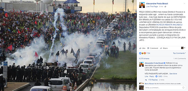 O “desabafo” de Alexandre Frota no Facebook pegou todos os internautas de surpresa nesta quarta (30)