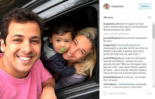 Após “indireta”, ex-marido de Fernanda Gentil publica homenagem para a jornalista nas redes sociais