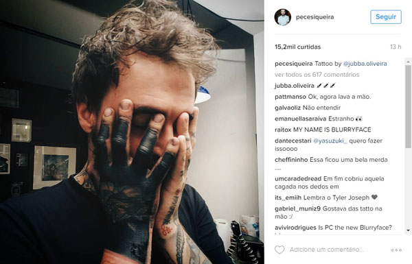 PC Siqueira cobre tatuagem com novo desenho e resultado provoca polêmica na internet