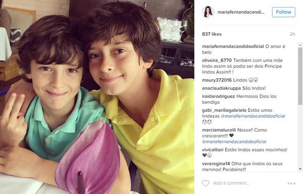 Maria Fernanda Cândido surpreende e publica raro clique dos filhos neste domingo (23)