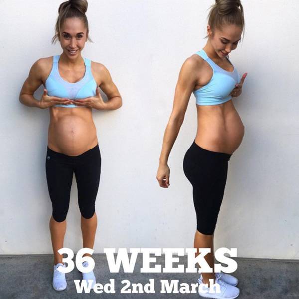 Musa fitness provoca polêmica na internet ao exibir barriga sarada aos 8 meses de gravidez nas redes sociais