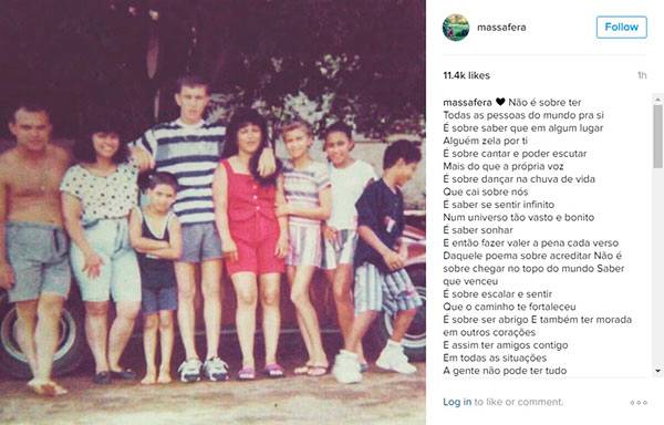 Grazi Massafera surpreende fãs ao publicar clique da adolescência nas redes sociais nesta quinta (27)