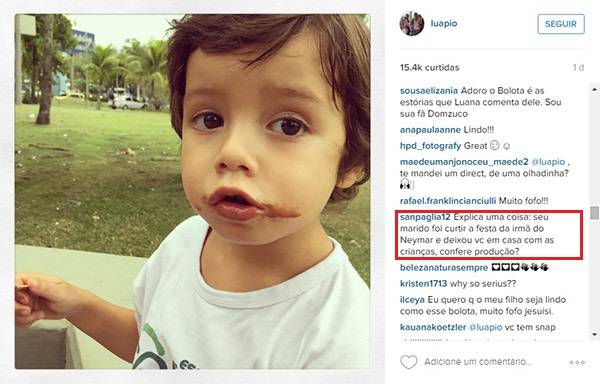 Seguidora questiona ausência de Luana Piovani em festa com Pedro Scooby e atriz dá resposta irreverente