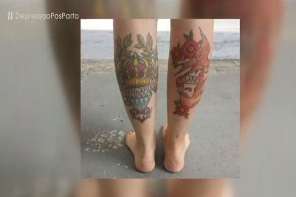 Mel Lisboa fala sobre depressão pós-parto e mostra tatuagens que fez para os filhos no “Encontro”