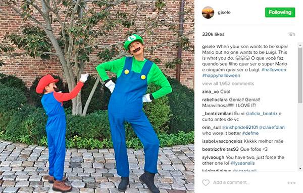 Gisele Bündchen usa fantasia em dupla com o filho mais velho, Benjamin, para o Dia das Bruxas