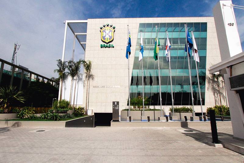 A sede da CBF, no Rio: inaugurada em 2014, após investimentos de 100 milhões de reais A sede da CBF, no Rio: inaugurada em 2014, após investimentos de 100 milhões de reais