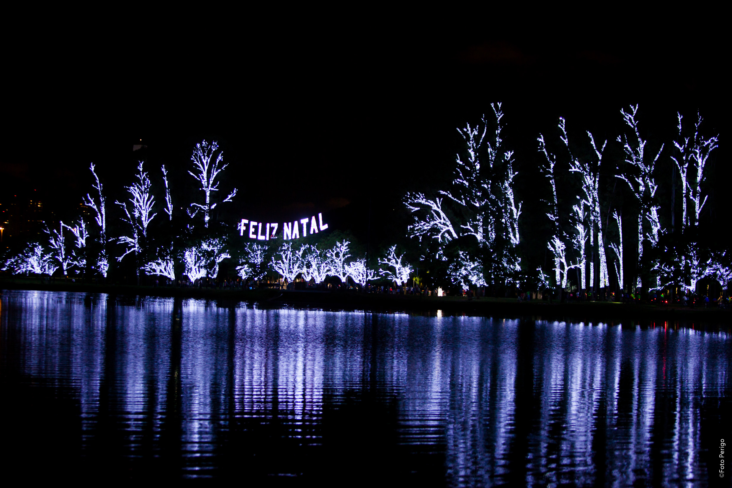 Natal Iluminado: fonte do Parque do Ibirapuera