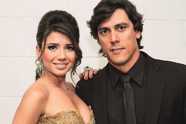 Paula Fernandes e o namorado, Henrique do Valle no show Concert In Rio 2014.