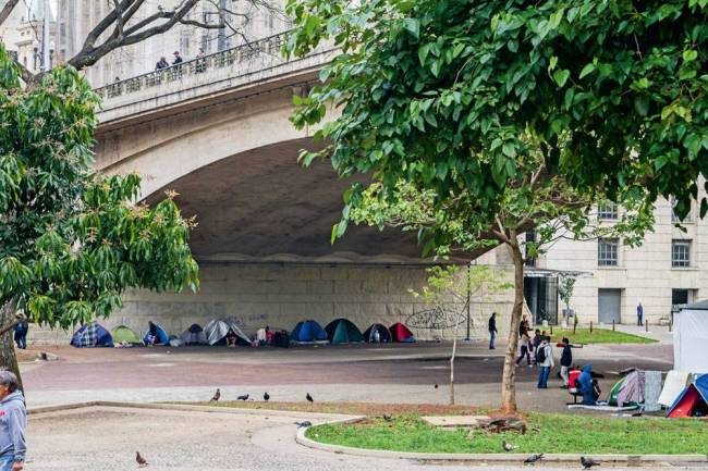 Viaduto do Chá - Barracas