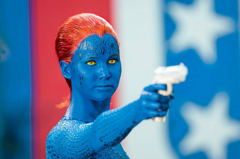 A atriz Jennifer Lawrence está em X-Men - Dias de um Futuro Esquecido A atriz Jennifer Lawrence está em X-Men - Dias de um Futuro Esquecido