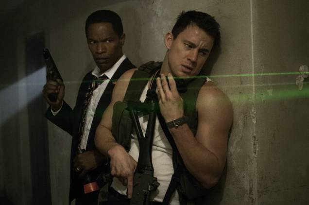 O Ataque: os atores Jamie Foxx e Channing Tatum O Ataque: os atores Jamie Foxx e Channing Tatum