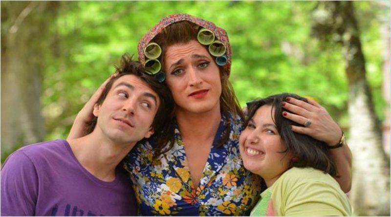 Minha Mãe é uma Peça - O Filme: os atores Rodrigo Pandolfo, Paulo Gustavo e Mariana Xavier