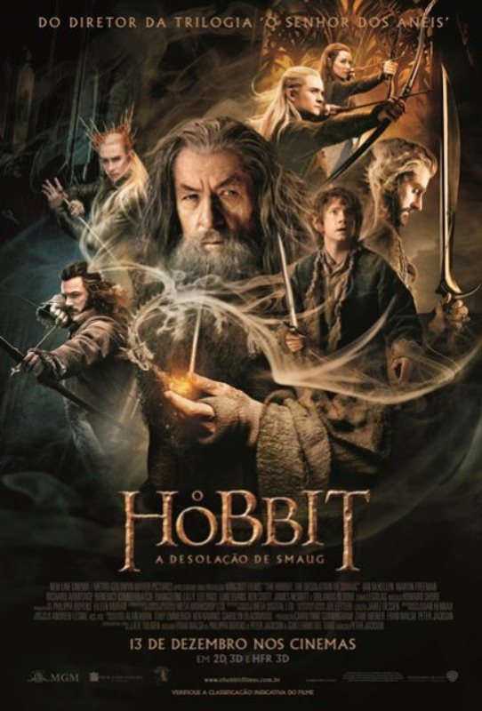 O Hobbit - A Desolação de Smaug: pôster do filme O Hobbit - A Desolação de Smaug: pôster do filme