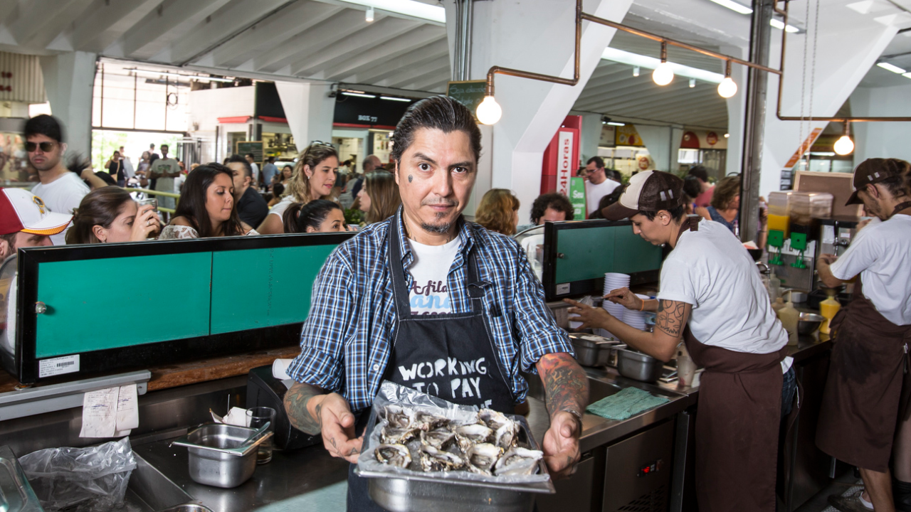 O chef Checho Gonzales: ele seguirá no comando do Mescla, na Barra Funda