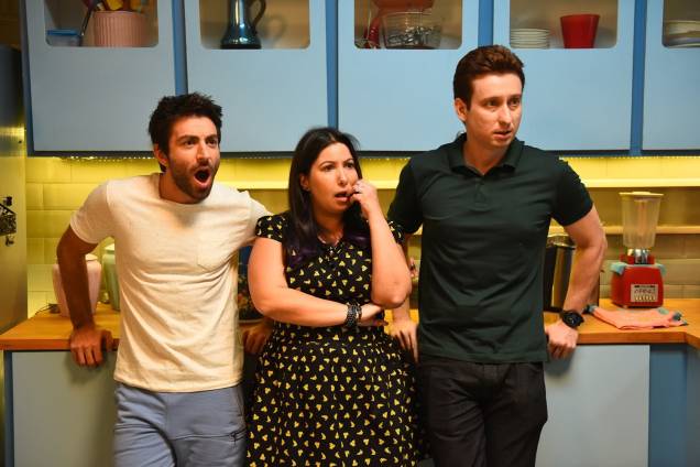 Minha Mãe é uma Peça 2: Rodrigo Pandolfo, Mariana Xavier e Bruno Bebianno Minha Mãe é uma Peça 2: Rodrigo Pandolfo, Mariana Xavier e Bruno Bebianno