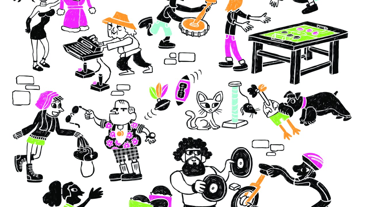 Escambo ilustração troca