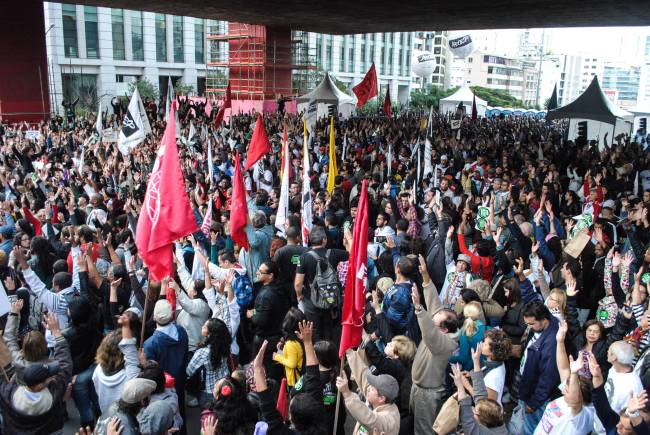 Greve Professores manifestação