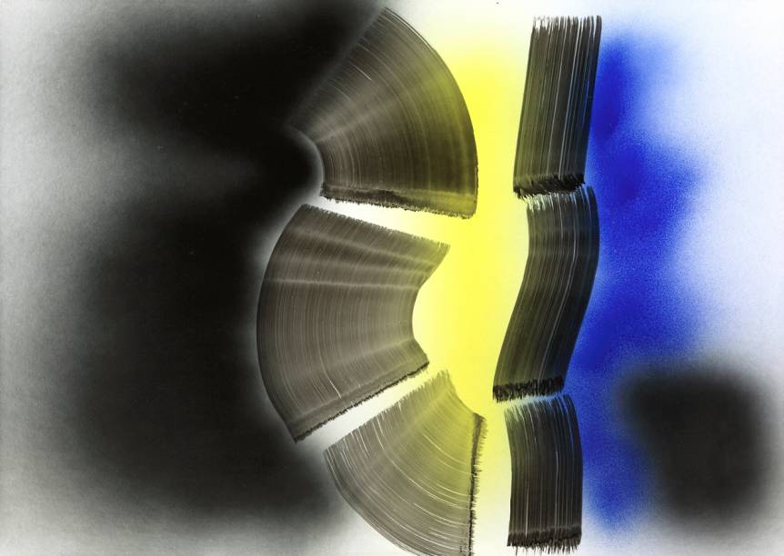 P1971‐A54, tinta e tinta acrílica sobre cartão revestido de sulfato de bário (1971) P1971‐A54, tinta e tinta acrílica sobre cartão revestido de sulfato de bário (1971)