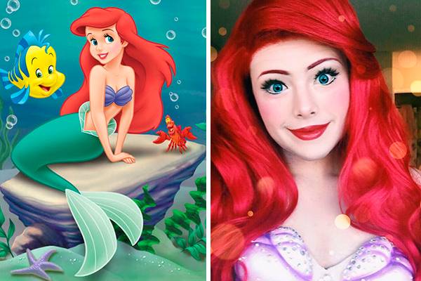 Este jovem consegue se transformar em várias princesas Disney usando apenas maquiagem