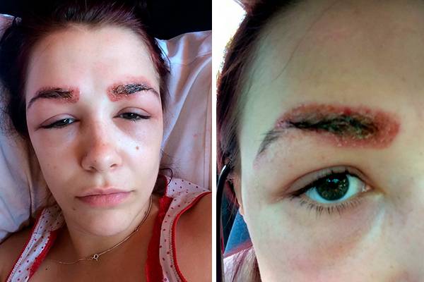 Esta garota tentou mudar a sobrancelha, mas teve surpresa nada agradável