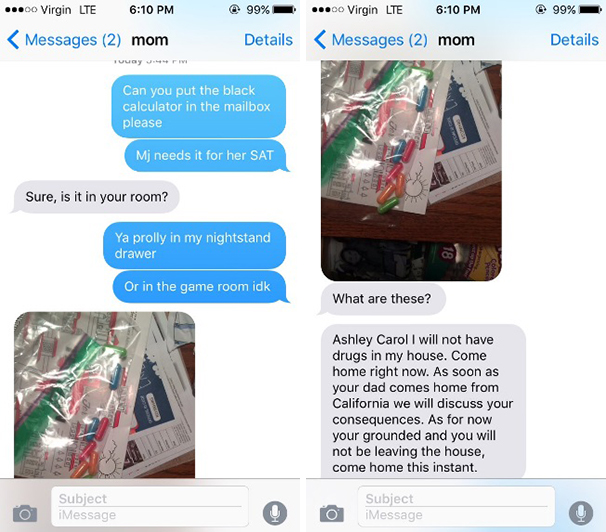 A mãe desta jovem achou que a filha estava usando drogas, mas acabou tendo uma surpresa