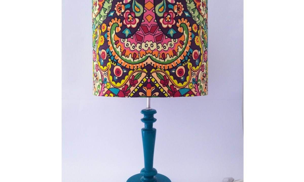 Abajur Holi Arabescos_Casame para Elo7_R$ 239,00