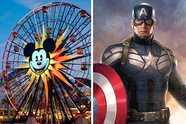 Na Disneyland, ator que interpreta o Capitão América conversa na língua dos sinais com fã