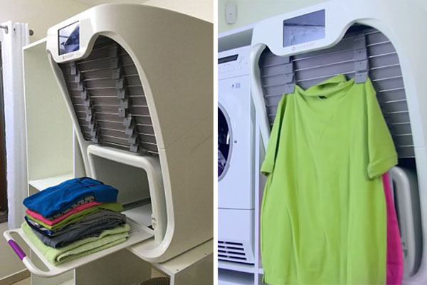 Máquina que seca e passa até 20 peças de roupa por vez está levando a internet à loucura