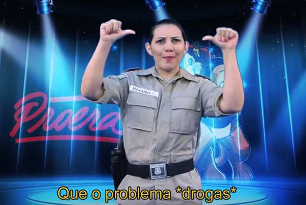 Campanha antidrogas “curiosa” da Polícia Militar de Tocantins chama a atenção das redes sociais