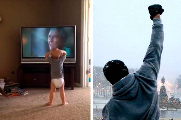 Vídeo de garotinho “treinando” com Rocky Balboa chama atenção de Sylvester Stallone