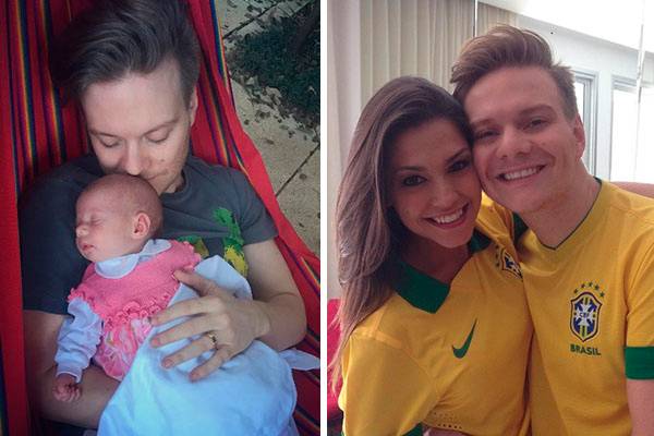 Em vídeo, Michel Teló mostra a filha, Melinda, dormindo e sorrindo após ouvir a sua voz