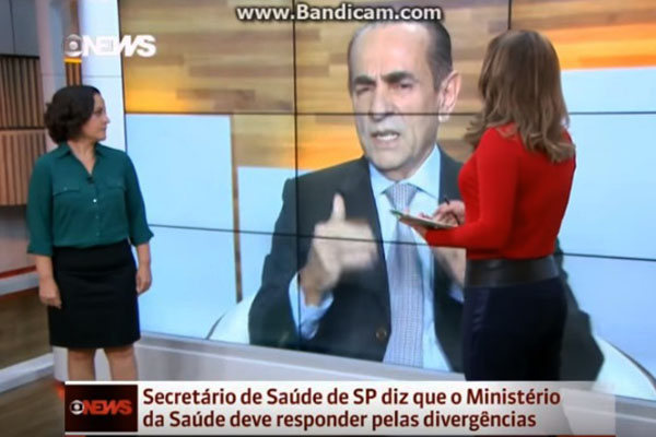 Christiane Pelajo bate-boca com Ministro da Saúde na GloboNews, confunde dados e provoca polêmica