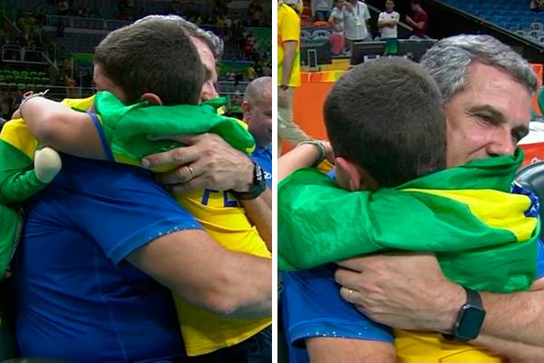 Após derrota da seleção brasileira de vôlei, neto do técnico Zé Roberto chora e cena comove a internet
