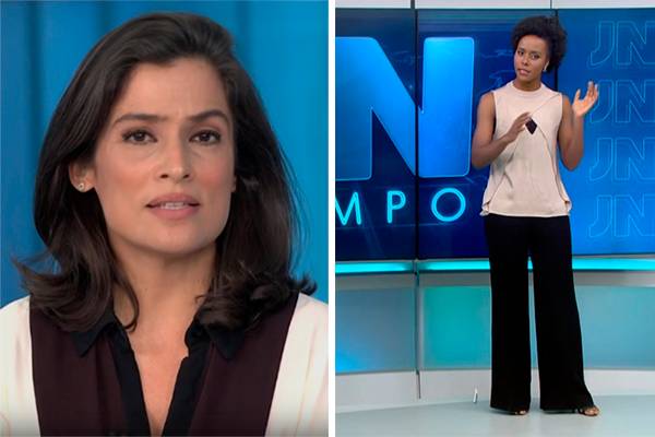 “Gafe” de Renata Vasconcellos e piada de Maju Coutinho chamam a atenção no “Jornal Nacional”