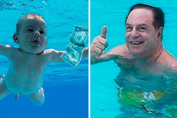 “Antes e depois” do bebê do álbum “Nevermind” rende piadas e montagens no Twitter