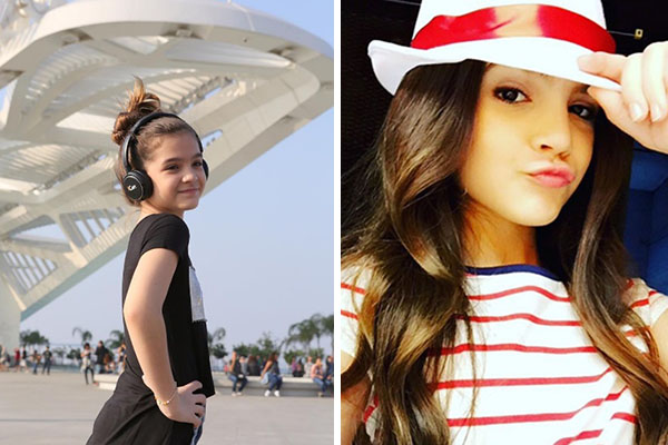 Aos 12 anos de idade, atriz mirim da Globo provoca polêmica ao exibir “tatuagem” na perna