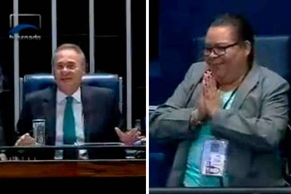 Radialista recebe “puxão de orelha” de Renan Calheiros durante votação do impeachment e conquista web