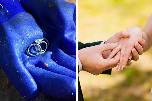 Após perder aliança de casamento com diamantes, mulher encontra joia em busca pelo lixão
