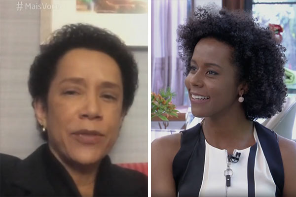 No “Mais Você”, Maria Júlia Coutinho é surpreendida por homenagem da colega de profissão Zileide Silva