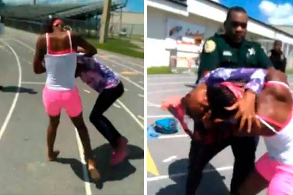 Em vídeo, policial usa arma de eletrochoque para separar briga entre adolescentes americanas