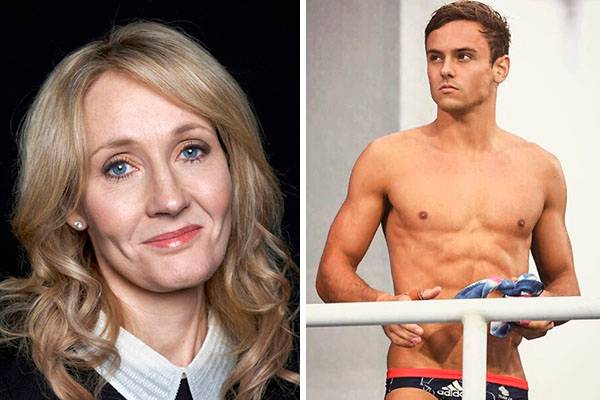 J.K. Rowling defende o atleta Tom Daley, vítima de mensagens ofensivas após eliminação na Rio 2016