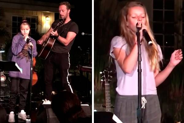 Filhos de Chris Martin, do Coldplay, fazem rara aparição em show especial com o pai famoso