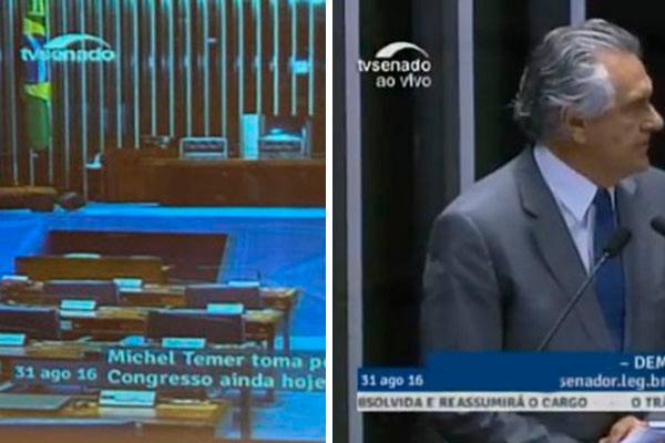 TV Senado comete gafe, “antecipa” posse de Michel Temer e provoca saia justa na internet