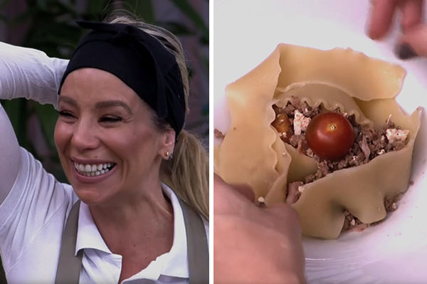 Danielle Winits prepara receita estranhíssima de lasanha no “Mais Você” e web não perdoa deslize
