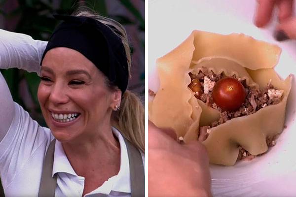 Danielle Winits prepara receita estranhíssima de lasanha no “Mais Você” e web não perdoa deslize