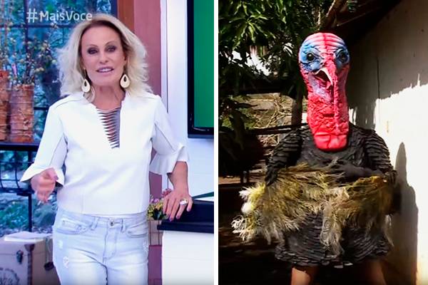 Repórter do “Mais Você” se fantasia de peru e rouba a cena durante o programa desta sexta (23)